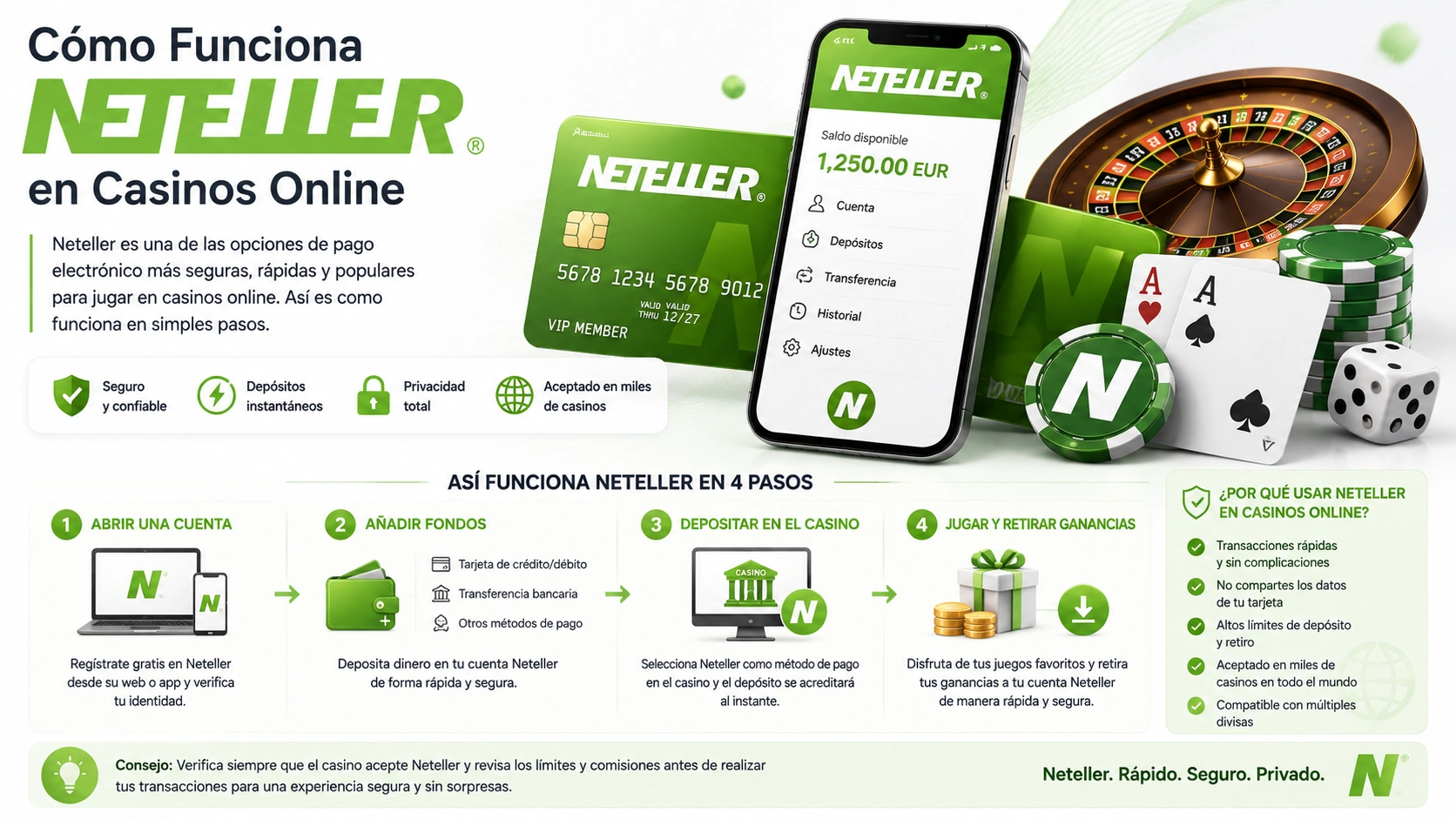 Cómo Funciona Neteller en Casinos Online