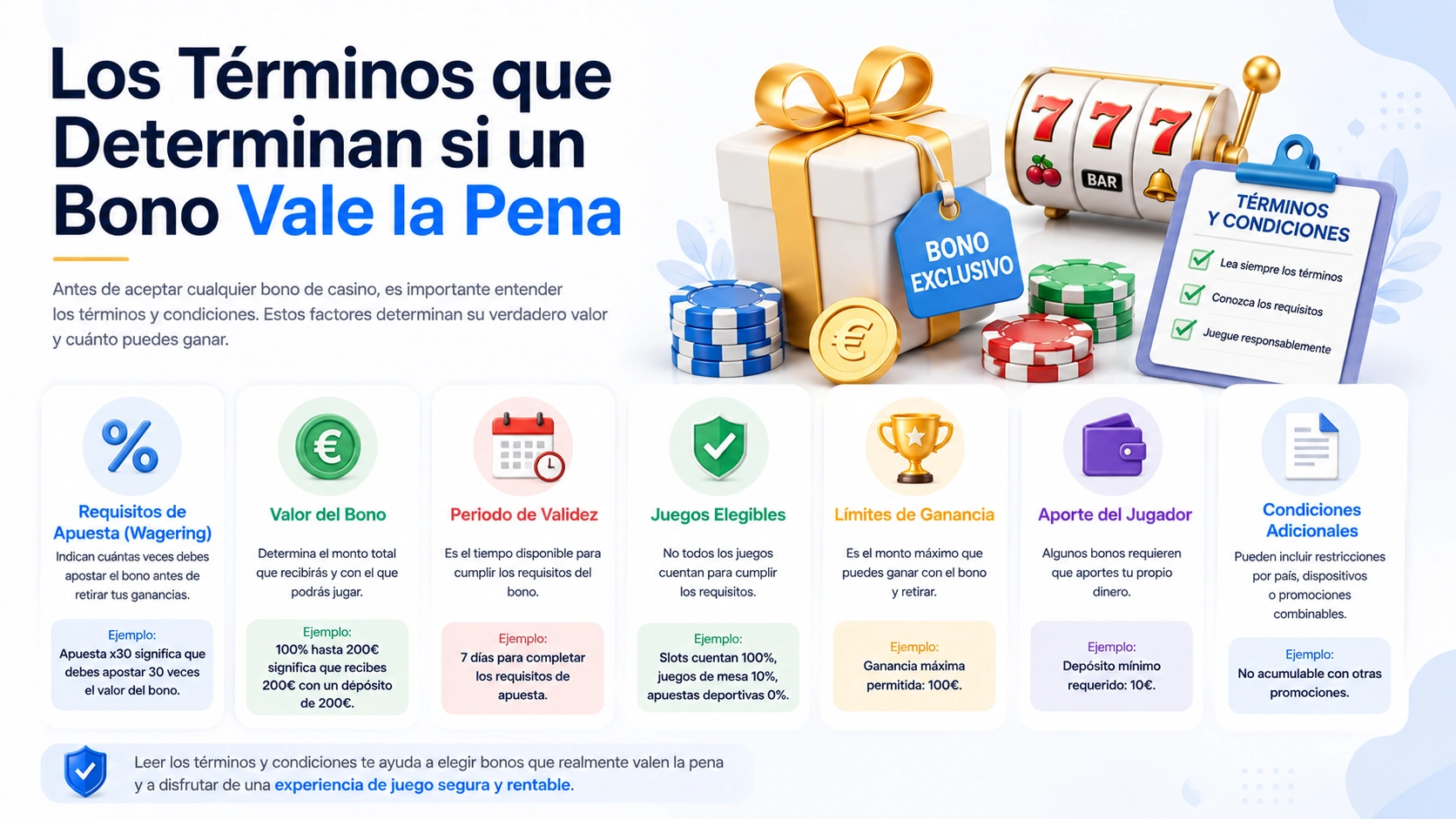 Los Términos que Determinan si un Bono Vale la Pena