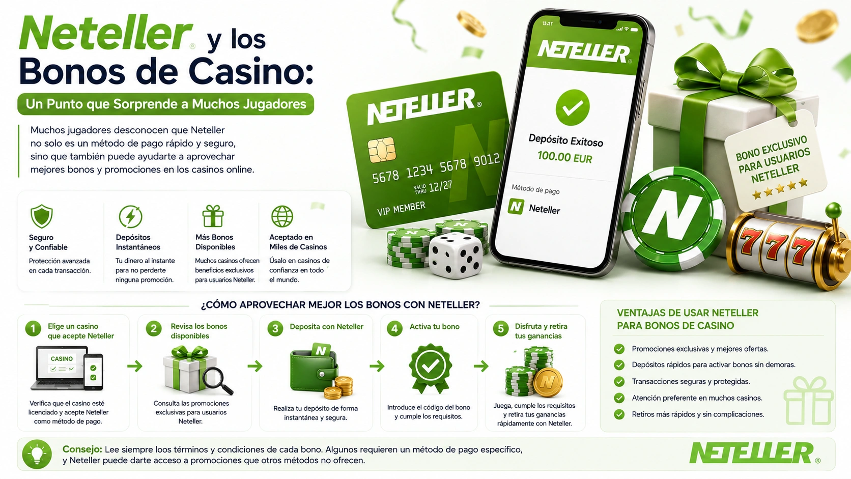 Neteller y los Bonos de Casino