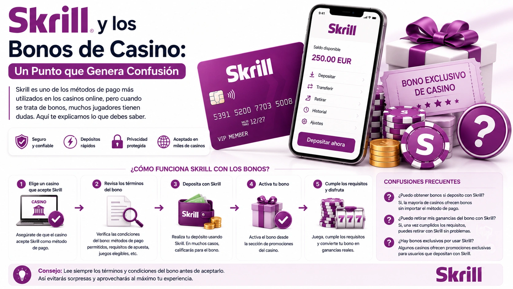 Skrill y los Bonos de Casino