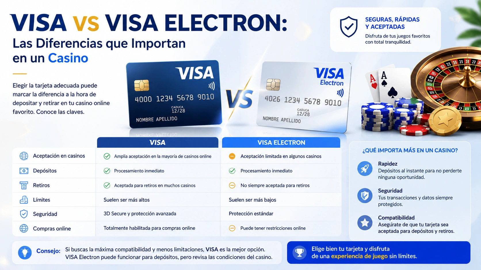 Visa vs Visa Electron Las Diferencias que Importan en un Casino