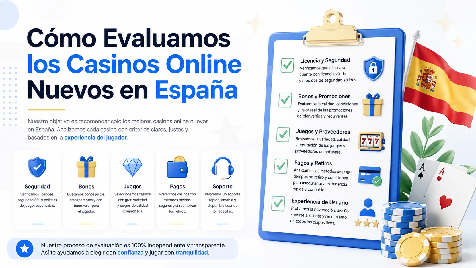 Cómo Evaluamos los Casinos Online Nuevos en España