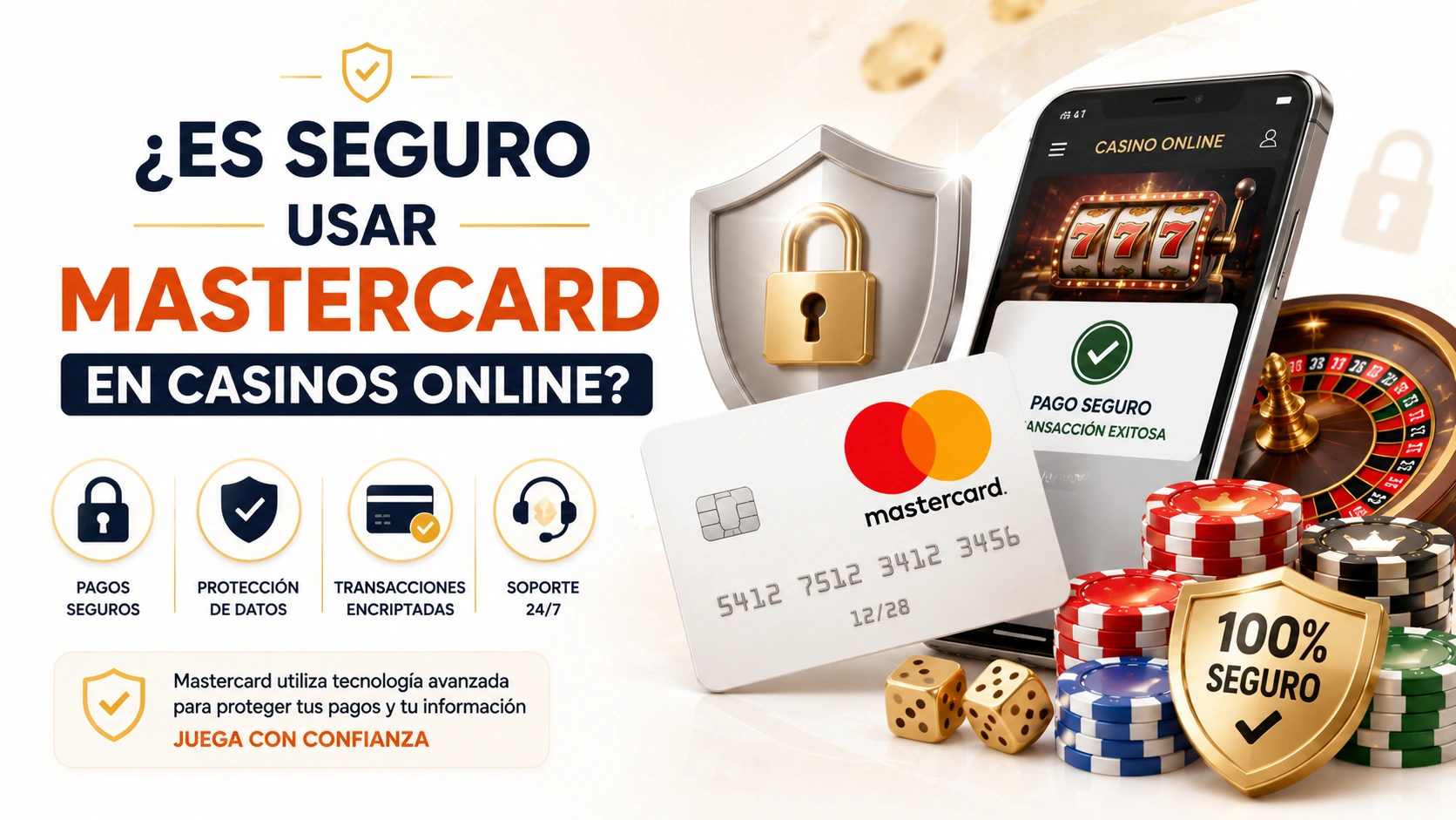 ¿ES SEGURO USAR MASTERCARD EN CASINOS ONLINE?
