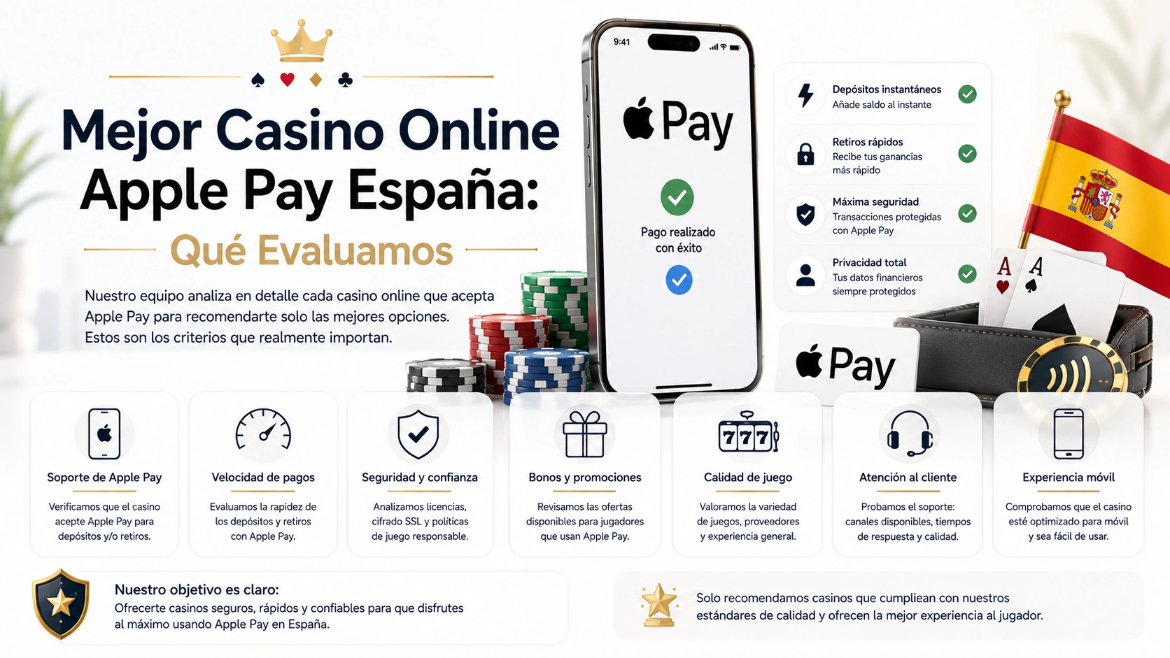 Mejor Casino Online Apple Pay España: Qué Evaluamos