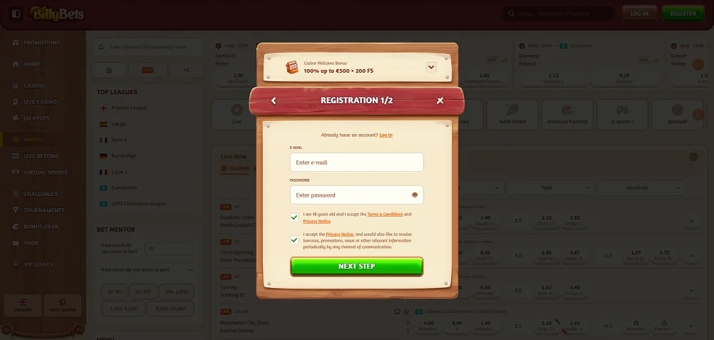 How to Register at BillyBets Without Hassle