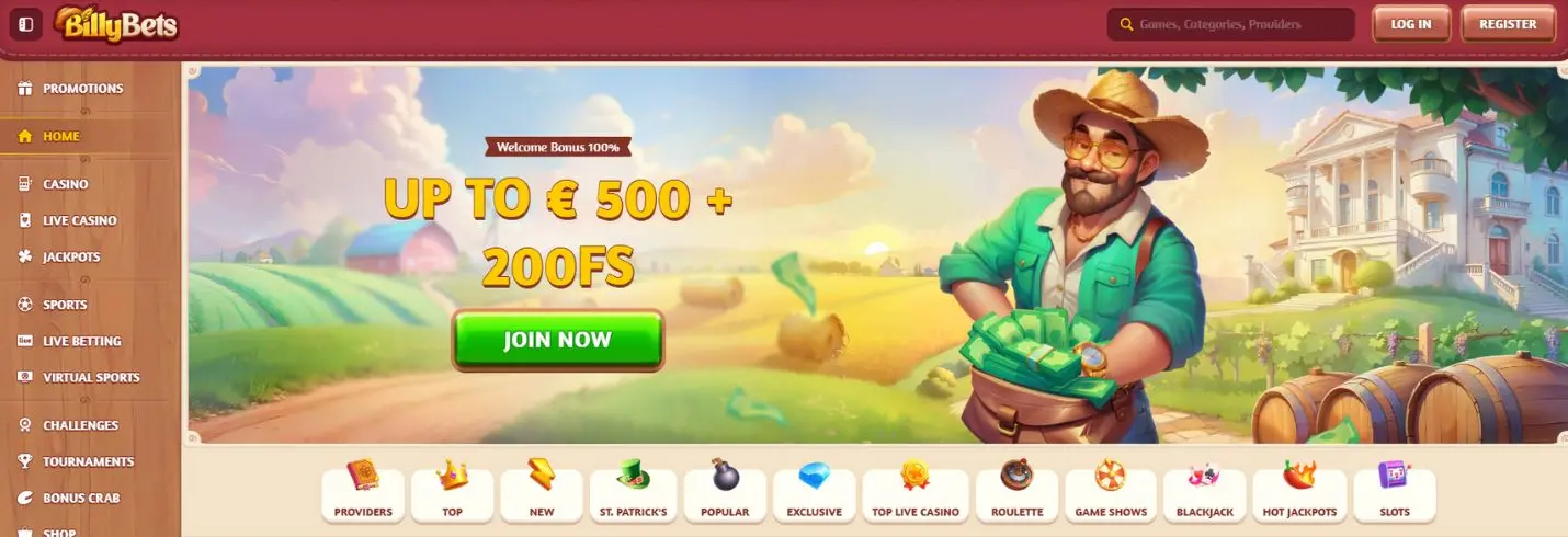 BillyBets Casino bonus