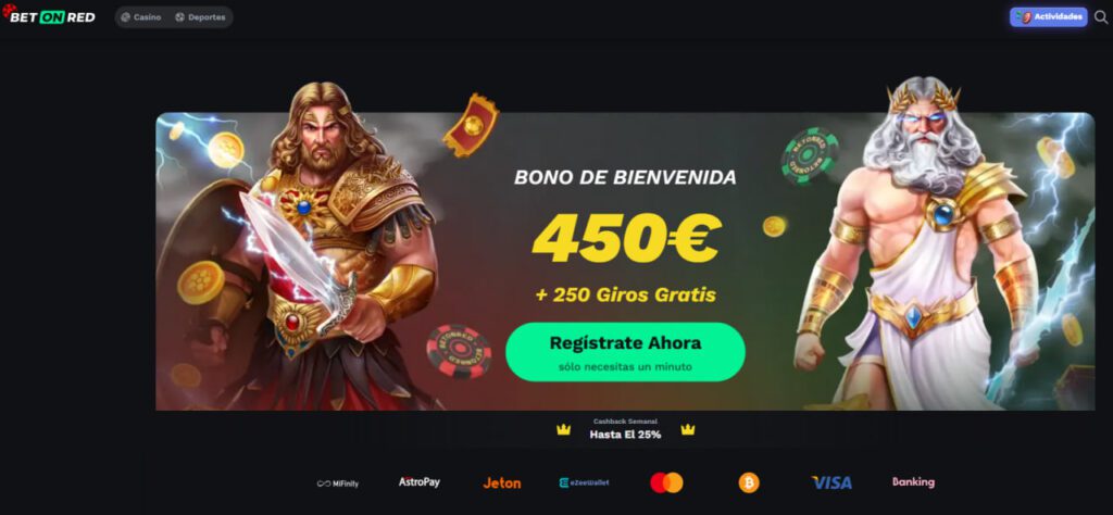 Bonos de Betonred Casino