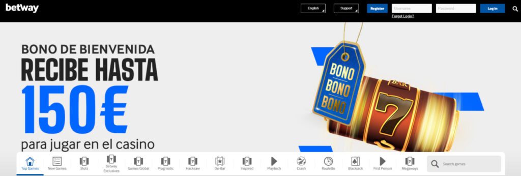 Bonos irresistibles de Betway Casino