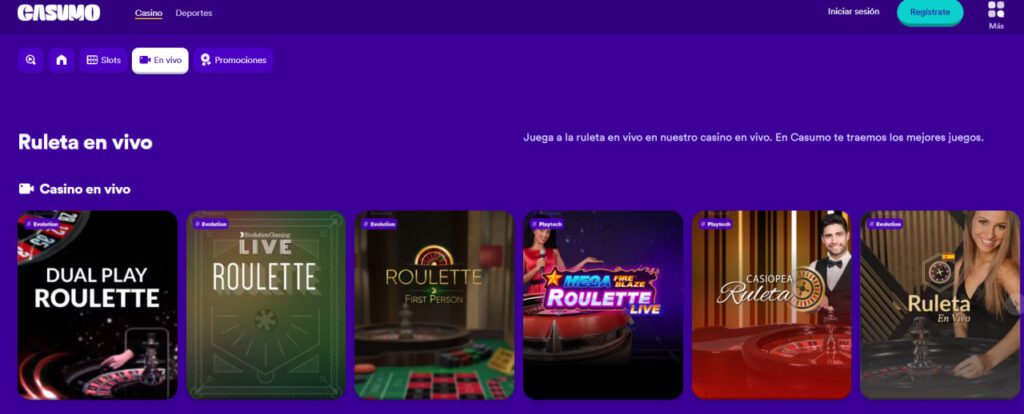 Juegos de Casumo Casino