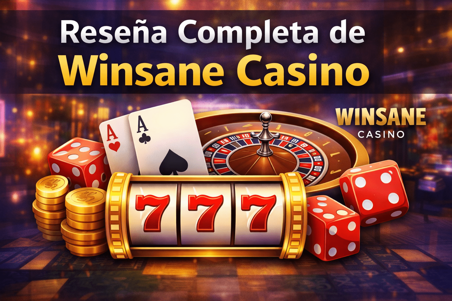 Reseña completa de Winsane Casino con bonos, juegos y pagos