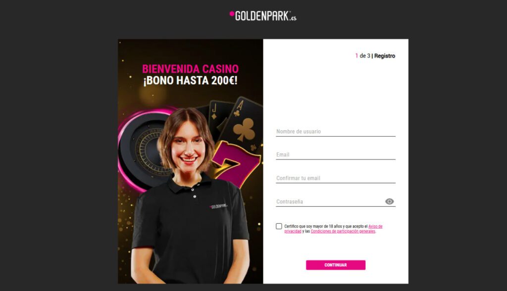Login en GoldenPark