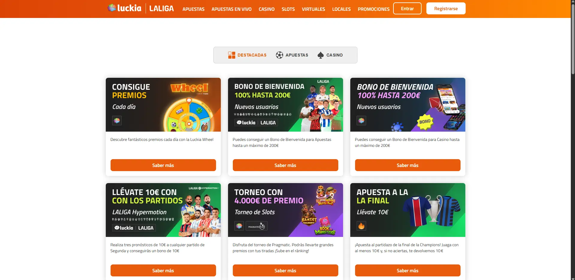 Bonos de Luckia Casino