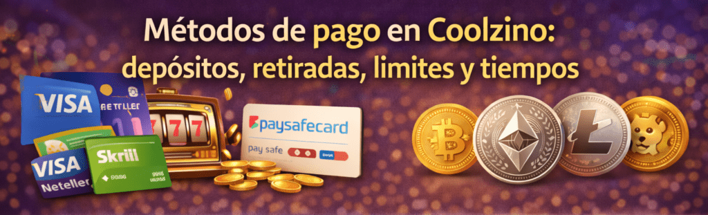 Métodos de pago en Coolzino