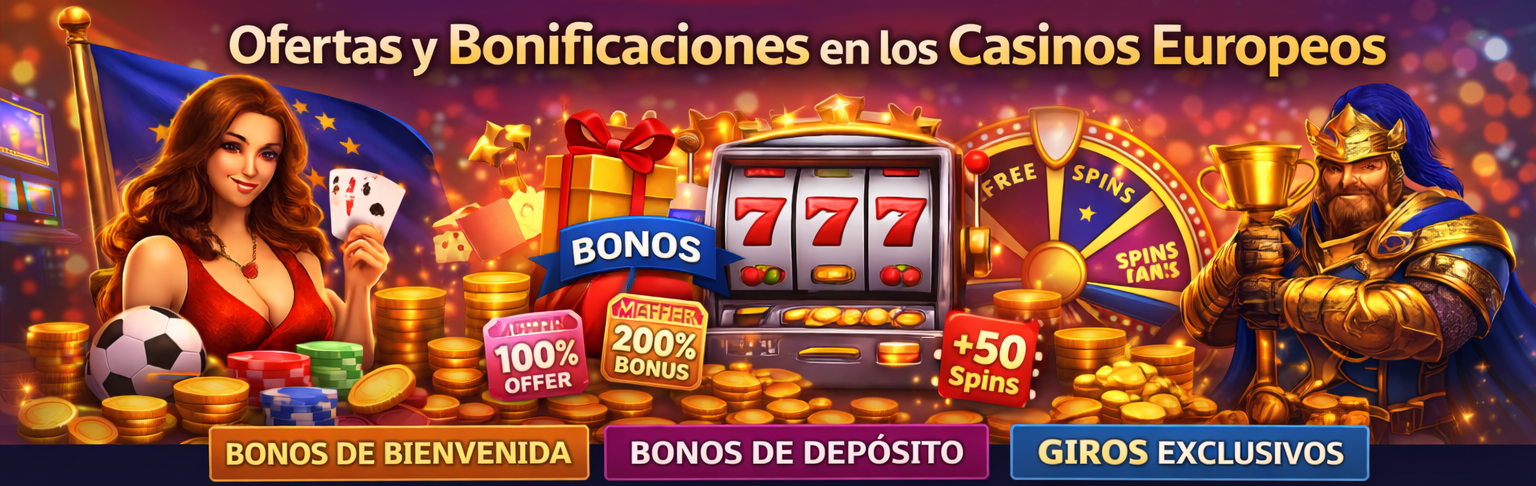 Ofertas y Bonificaciones en los Casinos Europeos