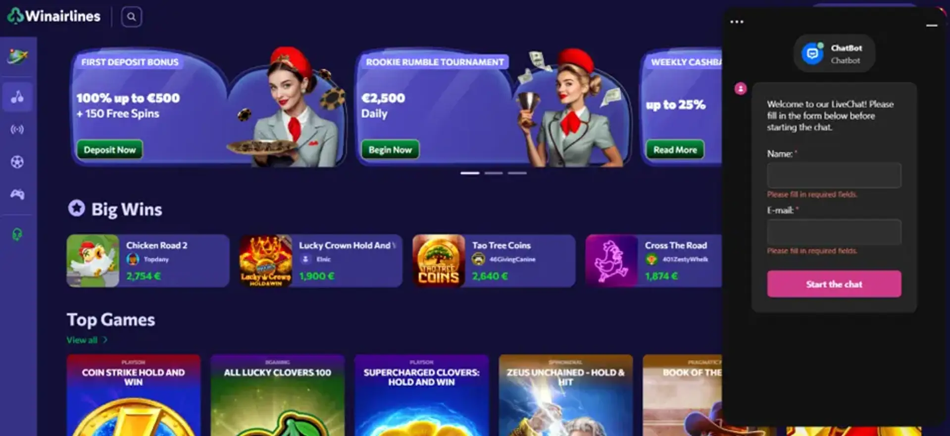 Winairlines Casino