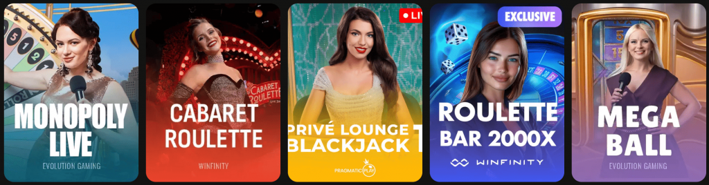 Live Casino – Más de 550 mesas Evolution + Pragmatic Live + Ezugi