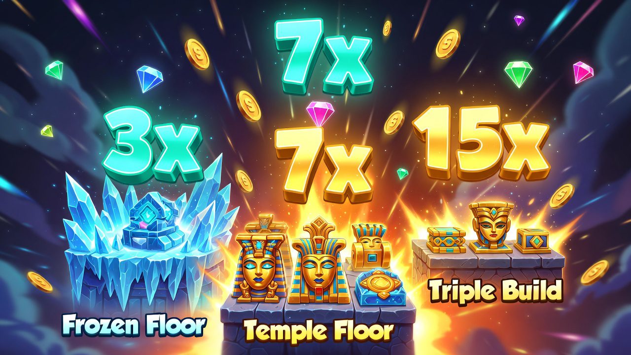 Bonos Especiales: Descubre Frozen, Temple y Triple Build
